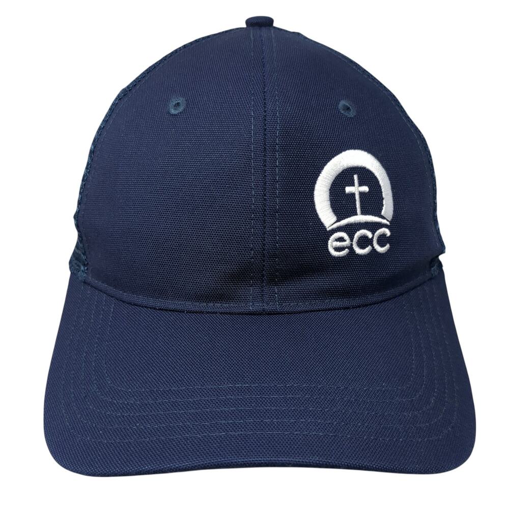 Ecc Snapback Trucker Hat Blue One Size Adjustable Embroidered Mesh Back Carhartt
